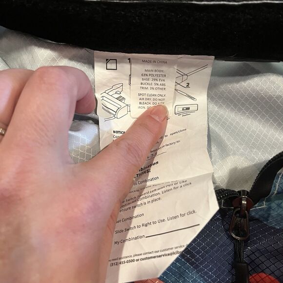 WaterSeals Edge Backpack with Secura Lock Technology River Blue Red Teal - Picture 13 of 14